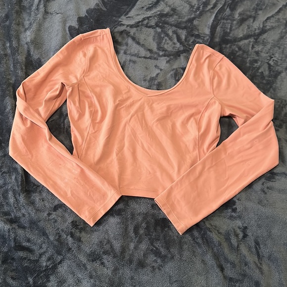 LULULEMON Align Long Sleeve Slim Fit Cropped Length Top - Picture 3 of 4